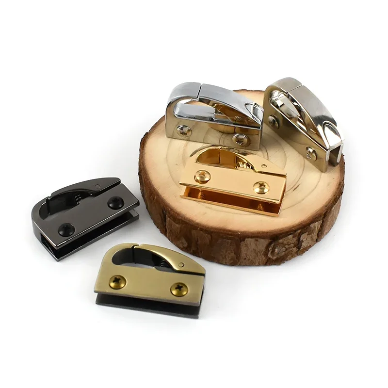 2/4/10Pcs Bag Side Clip Buckles with Screw Metal Spring Clasps Handbag Strap Chain Decoration Hanger Hook Hardware Accessories