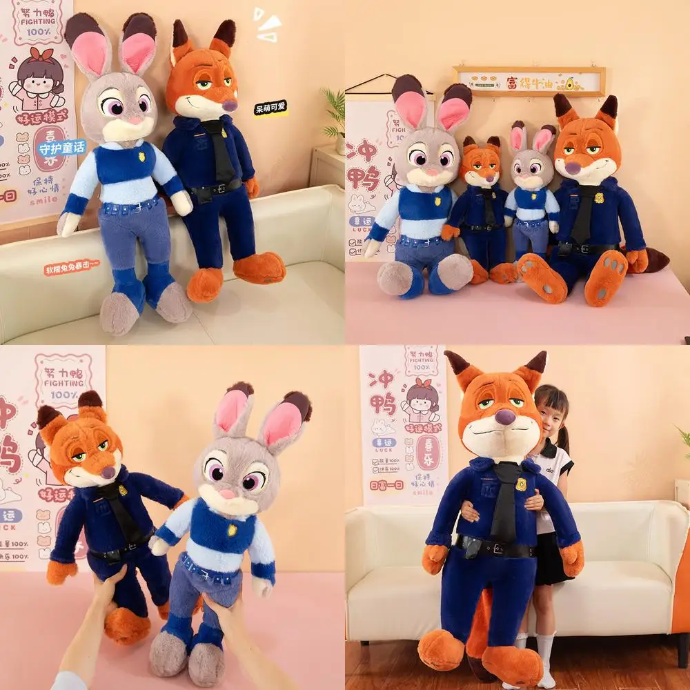 

Кавайная плюшевая игрушка, мягкая кукла, мультяшное животное, город, Джуди, Ник, кролик, лиса, плюшевая игрушка, детский подарок на день рождения, милые мягкие игрушки для детей