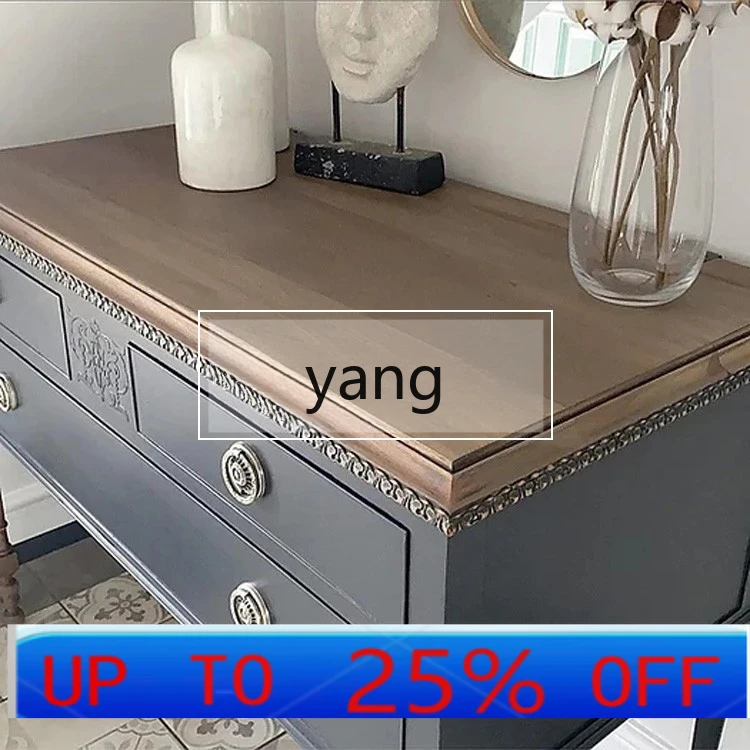 

CX New Classical Wood Carved Entrance Cabinet Wall Decoration Small Apartment Locker