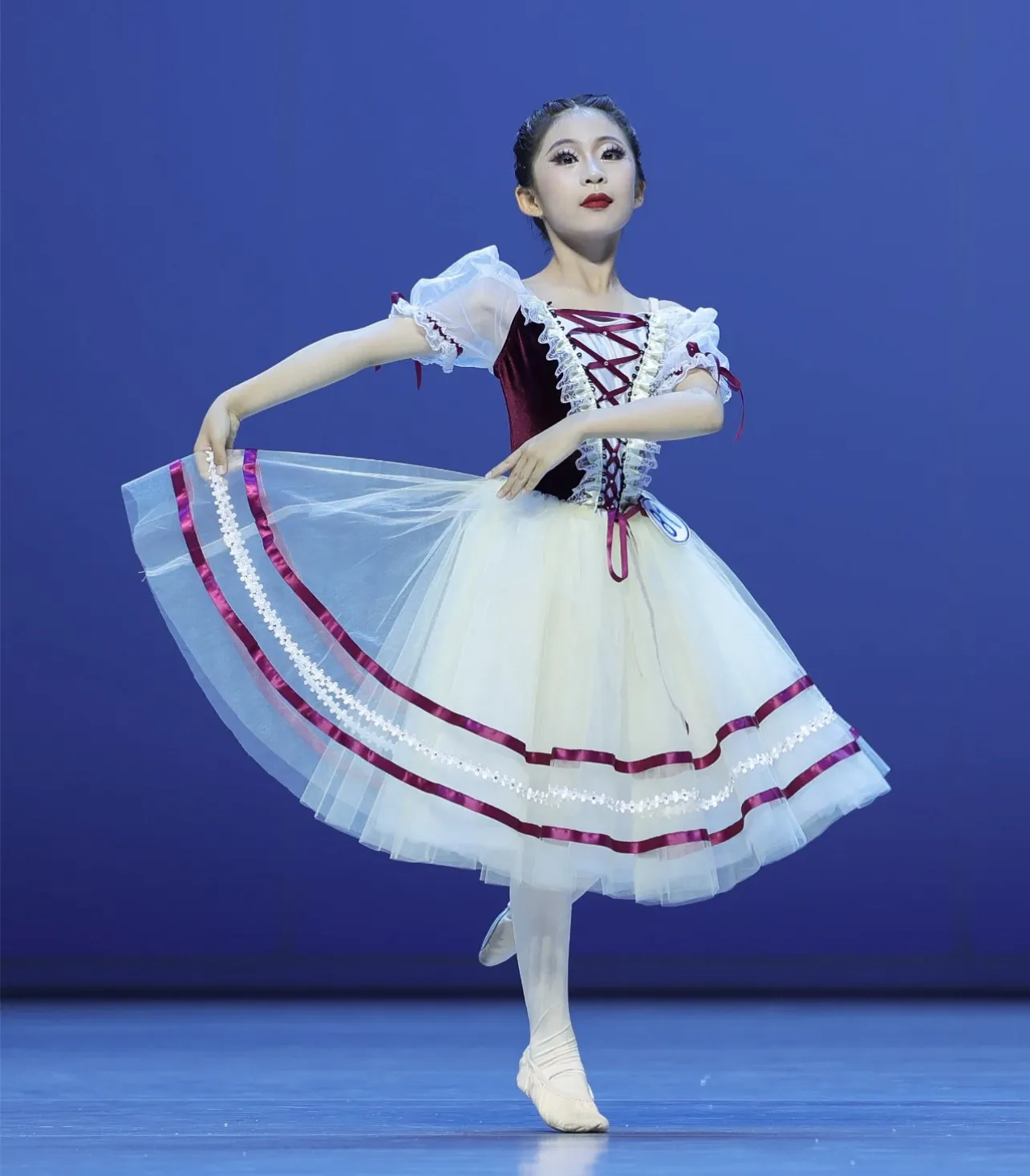 Kinderen Ballet Tutu Jurk Meisje Dans Rok Wijn Rode Vrouw Ballet Rok Ballet Prestaties Kleding Lange Prinses Jurk