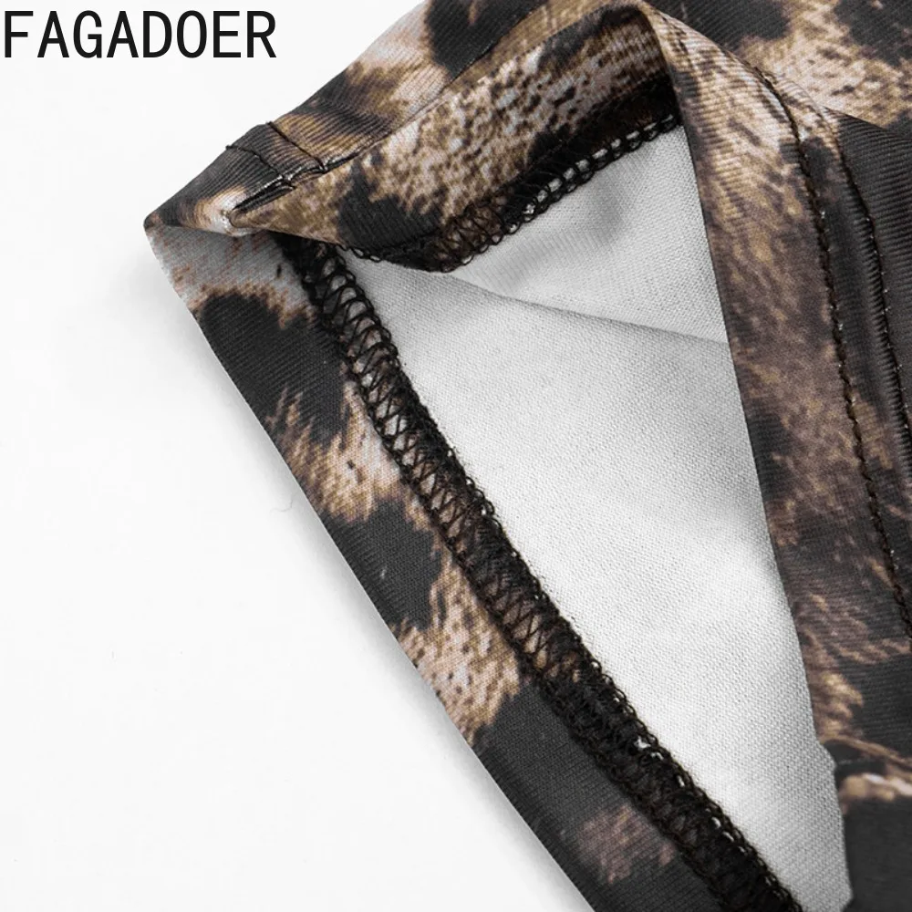 FAGADOER Новые весенние сексуальные комбинезоны с леопардовым принтом, облегающие, без рукавов, с открытой спиной, женские уличные комбинезоны-ромперы