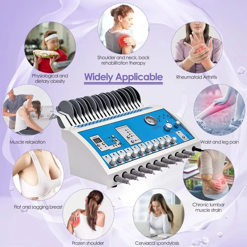 2024 Vacuum Machine Ems Muscle Atimulator Electrostimulation Tool Negative Pressure Equipment Breast Massager Sucker Cup M069