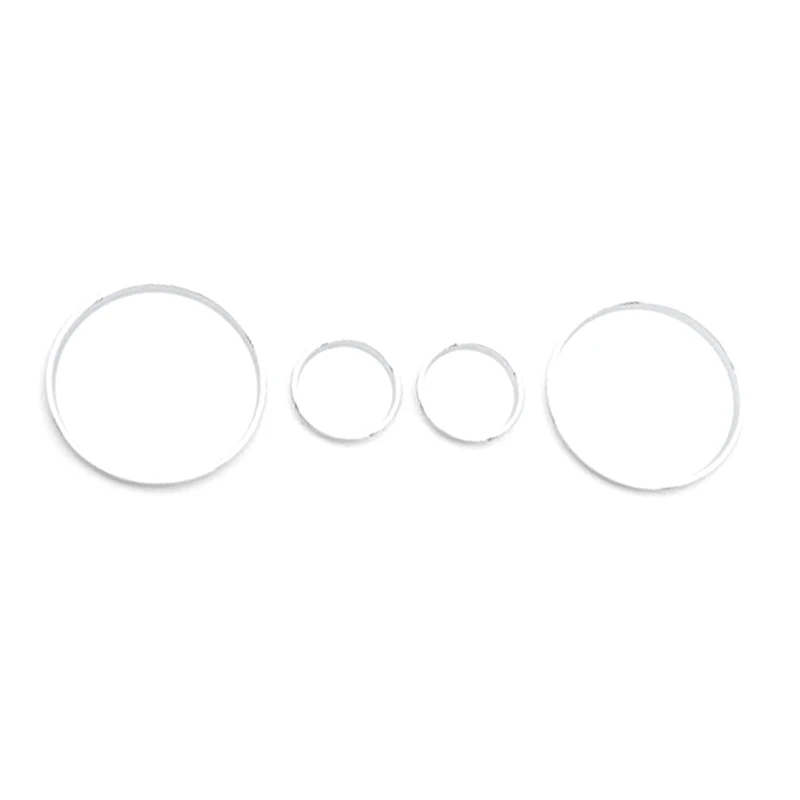 Car Speedometer Cover Bezel Trim Dashboard Gauge Ring Set For BMW E39 5 Series E38 7 Series E53 X5 Parts Accessories 4PCS