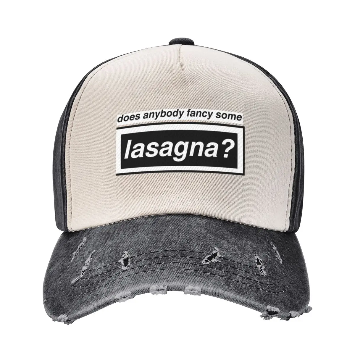 

Any body fancy some lasagne - Oasis live '25 Baseball Cap Kids Hat Visor Hat Man For The Sun Christmas Hat Caps For Men Women's