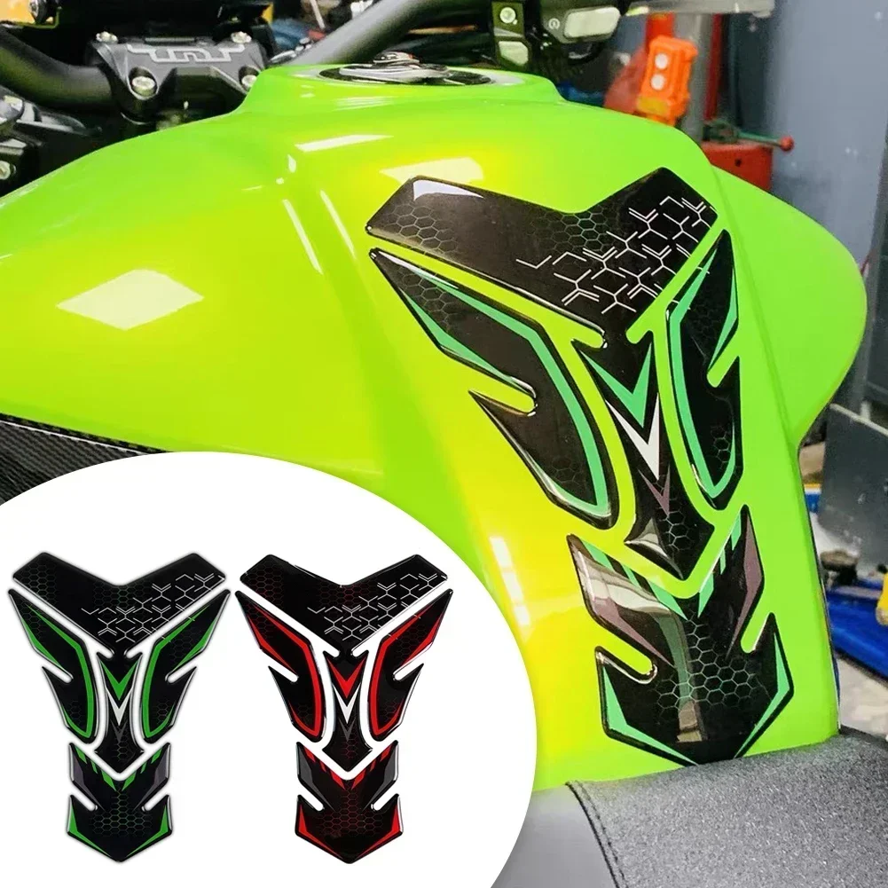 แผ่นรองถังน้ำมันรถจักรยานยนต์3D 3ม. อุปกรณ์เสริมรูปลอกสำหรับ Kawasaki Ninja400 Z900 Z1000 ZX10R er6n versys 650