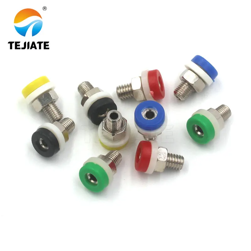 Banana Plug Soquete com Furo, Fonte De Alimentação De Cobre, Terminal, Teste, 2mm, 1Pc