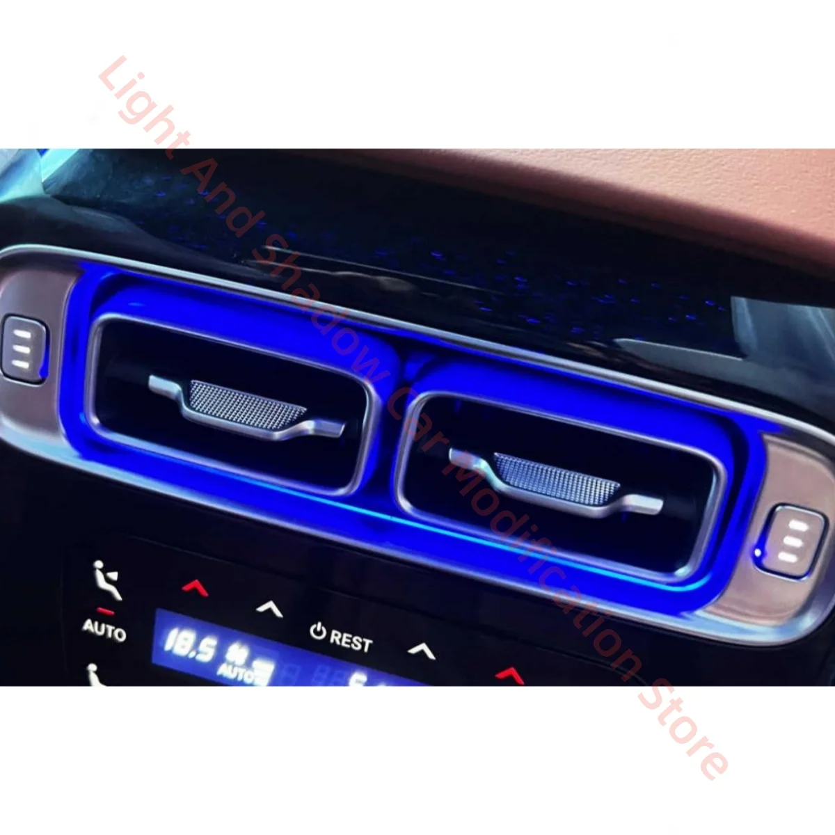 Fit for Mercedes-Benz S-Class W223 2021-2025 Car accessories Rear door rotating tweeter Front and rear illuminated air outlets
