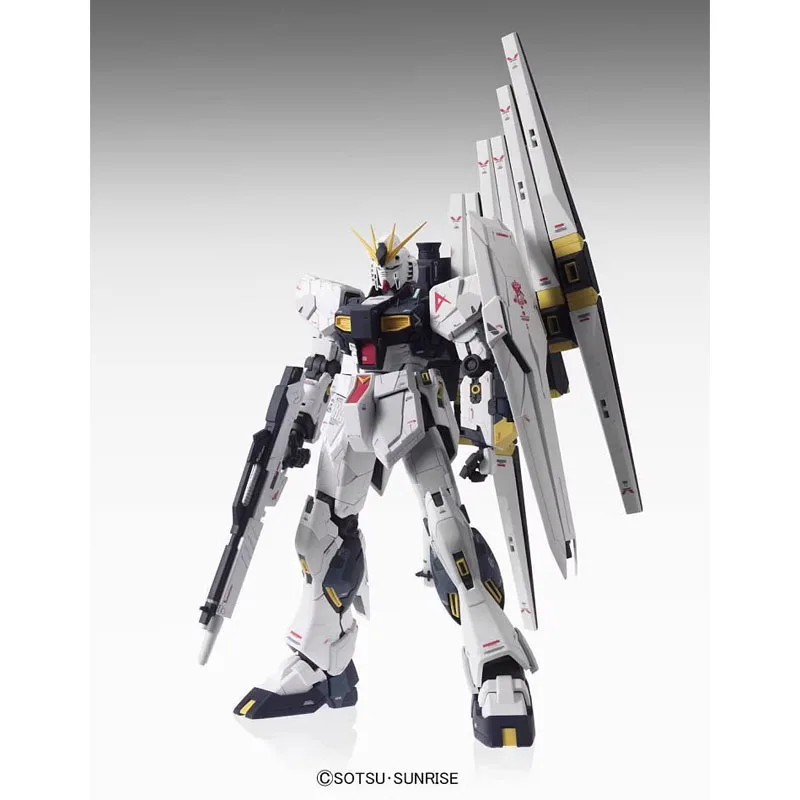 Bandai-figuras de acción de Gundam, modelo MG 1/100 RX-93 VGundam VER.KA Nu, modelo de ensamblaje ABS, Robot Mecha, juguetes, regalo de cumpleaños, 23CM