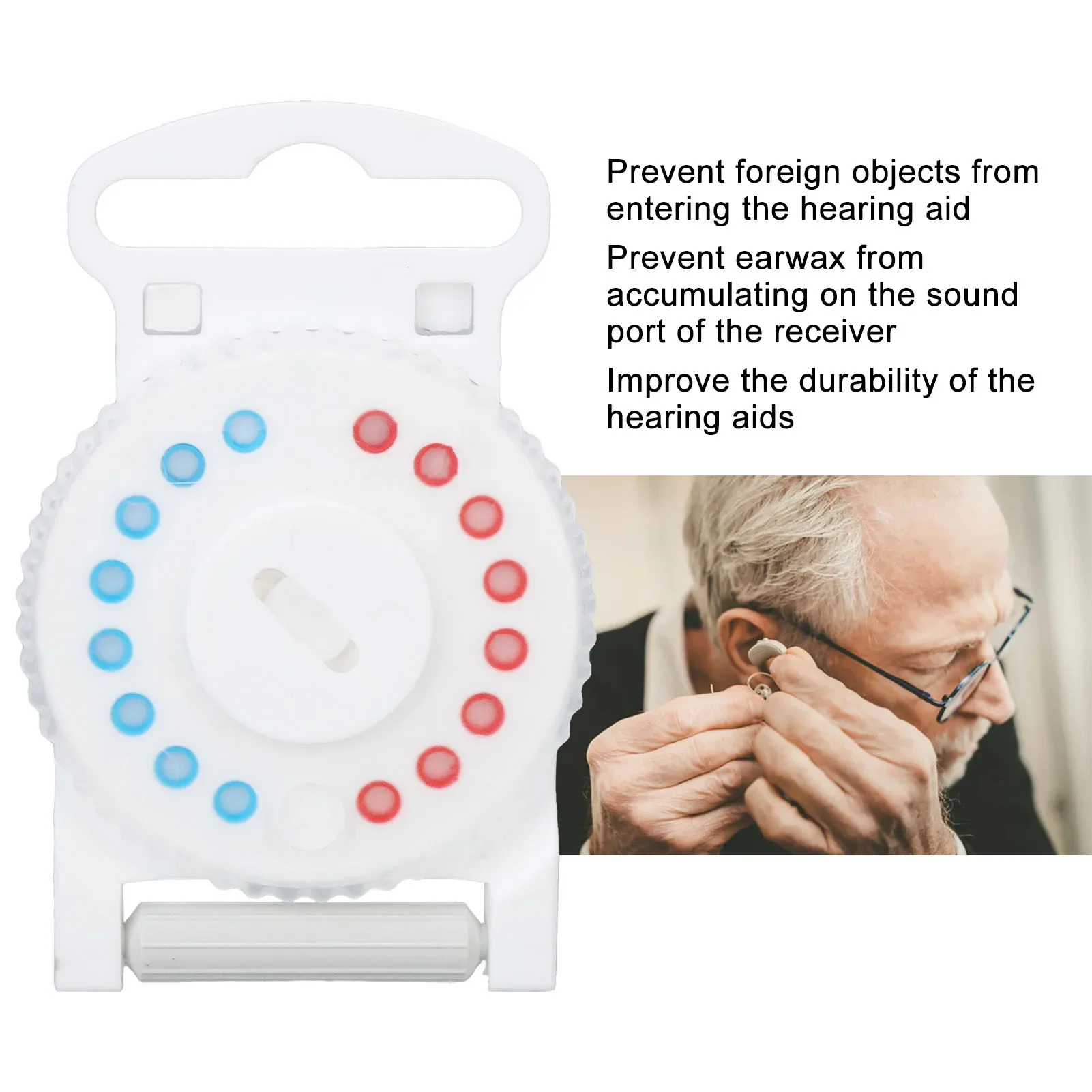 

HF3 Hearing Aid Earwax Ear Guard Filter Waterproof Hearing Aid Wax Filter Cover Elderly Hearing Aids Accessory