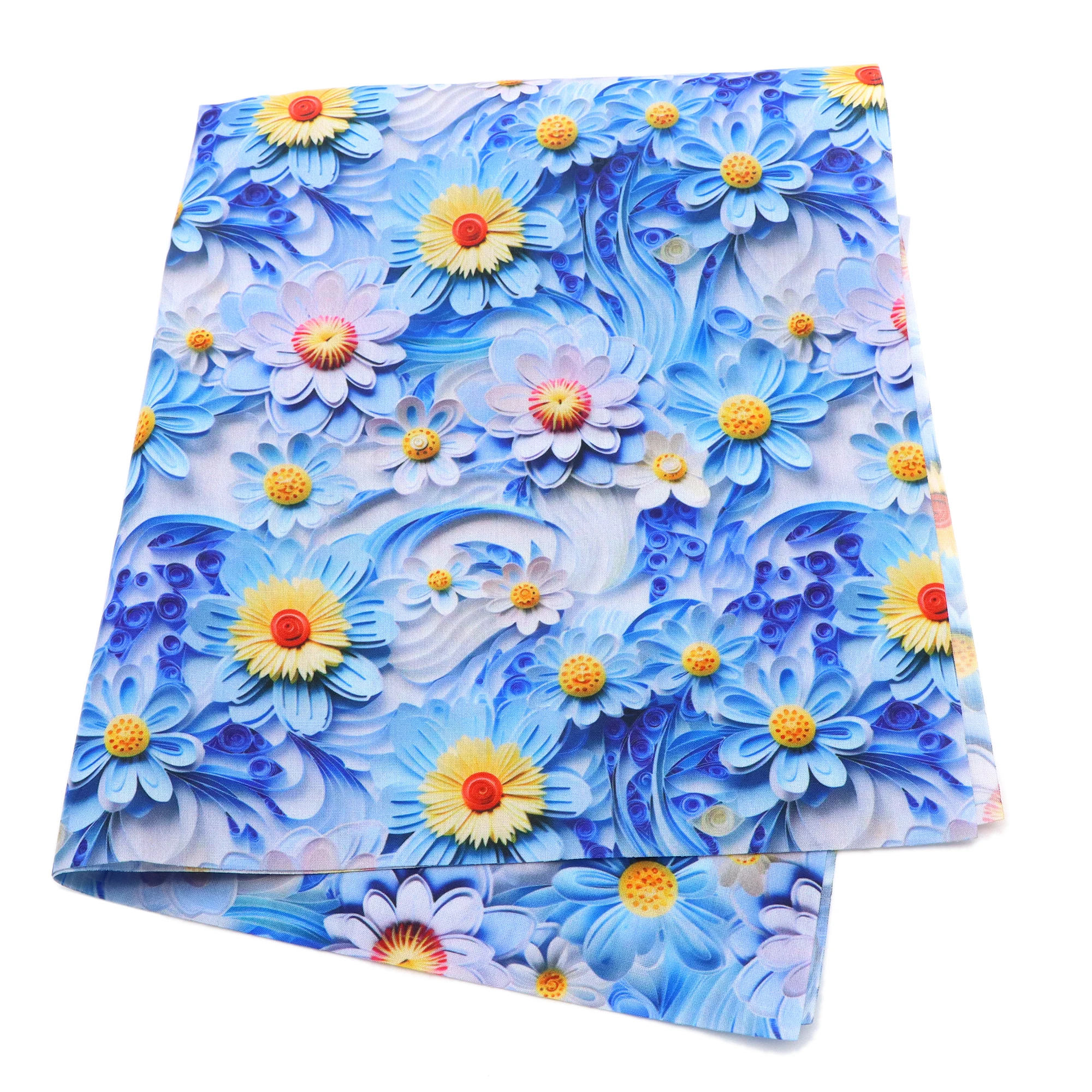 SHTGOI Tela de encaje de tul bordado de flores 3D de 1 yarda con cuatro tréboles SHTGOI Tela de encaje de tul bordado de flores 3D de 1 yarda con cuatro tréboles
