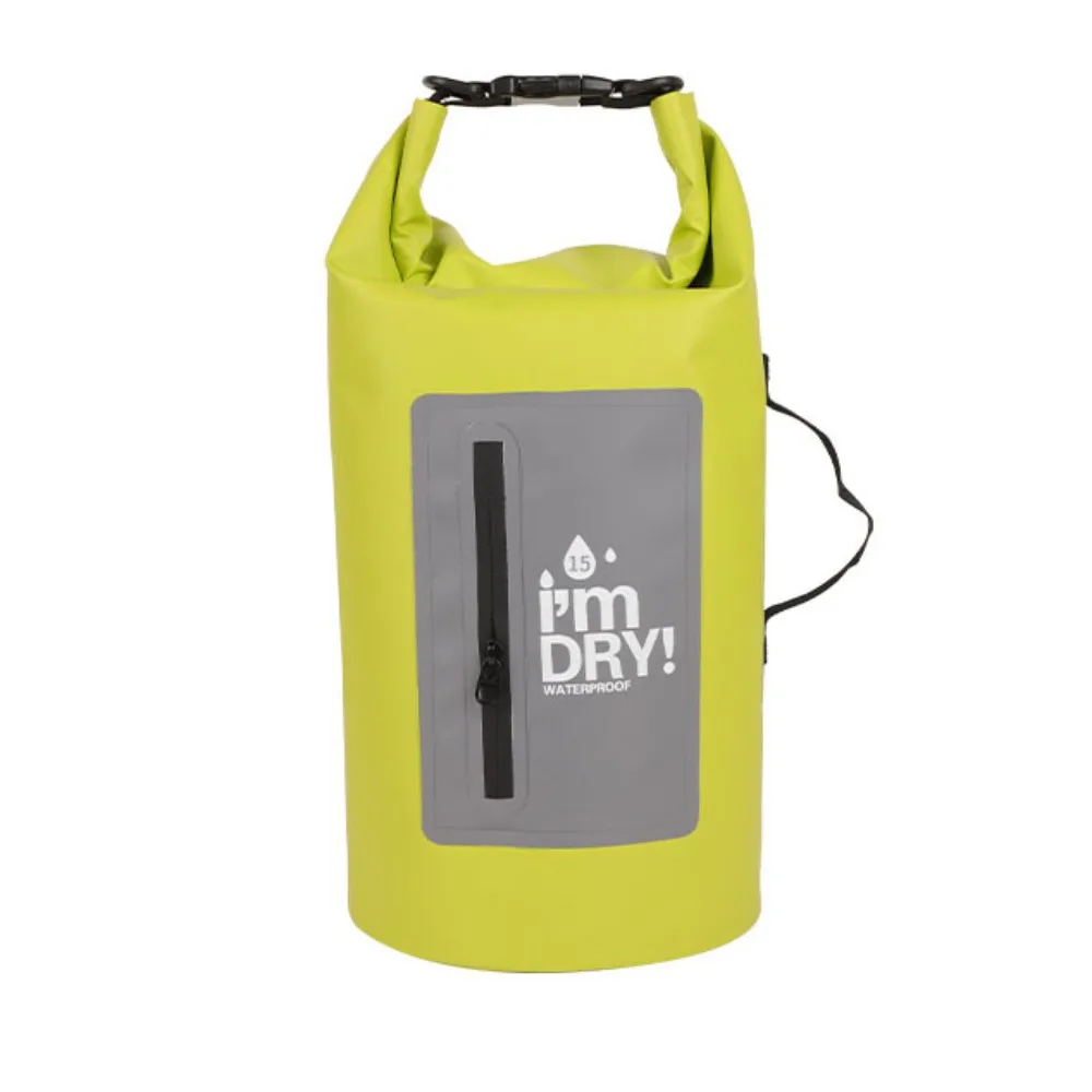 

10/15L Waterproof Dry Bag Large-Capacity Waterproof Swimming Bucket Bag Lightweight with Shoulder Straps Beach Backpack
