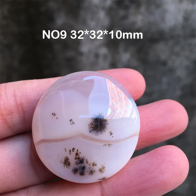 Undrilled Natural Crystal Quartz Marine Chalcedony Landscape Tree Diy Grass Agate Pendant Reiki Healing Stone Home Decor
