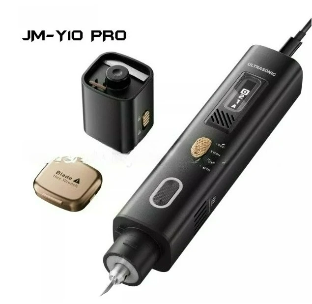 35W 40hz JM-Y10 Ultrasonic Cutting Knife with OLED Screen LED Lighting Multi-function Glue Removal Line Cutting Polishing Pen