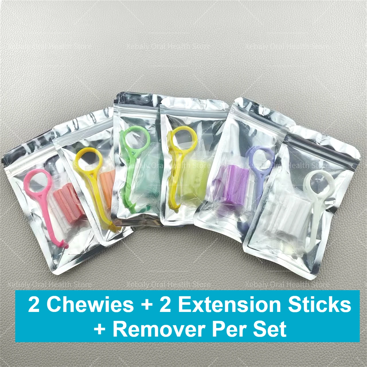 30Set Dental Orthodontic Aligner Remover Invisible Removable Braces Removal Tool Extractor Hook Aligner Chewies Silicone Stick