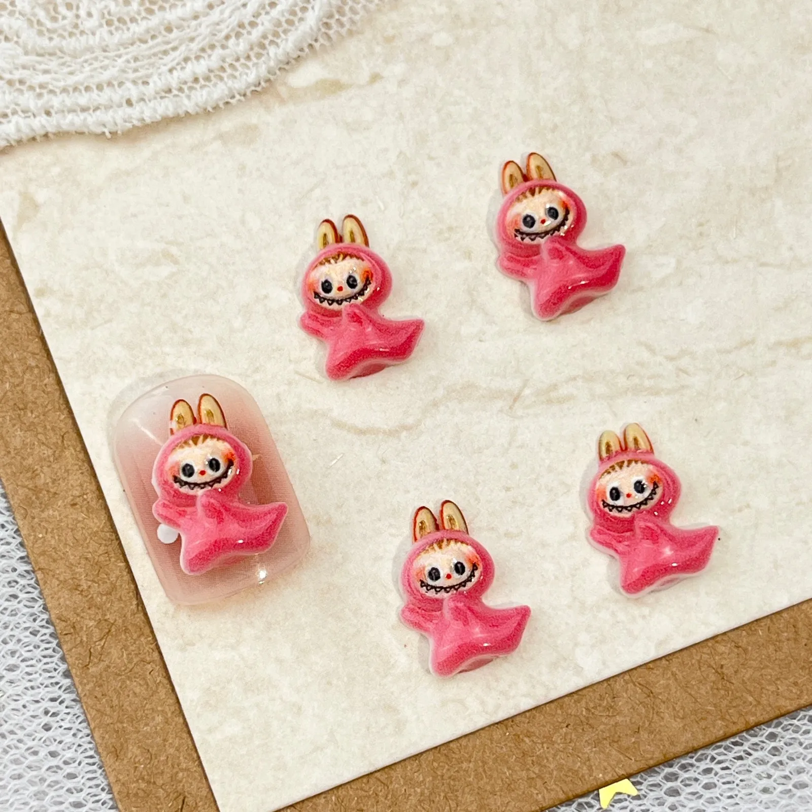 LYLE 20 Stück Niedliche Gruselige Halloween Cartoon Nagelkunst-Charms 3D buLaBU Totenkopf Kürbis Harz Flatback DIY Nageldekorationen Bling Set – Detail 11