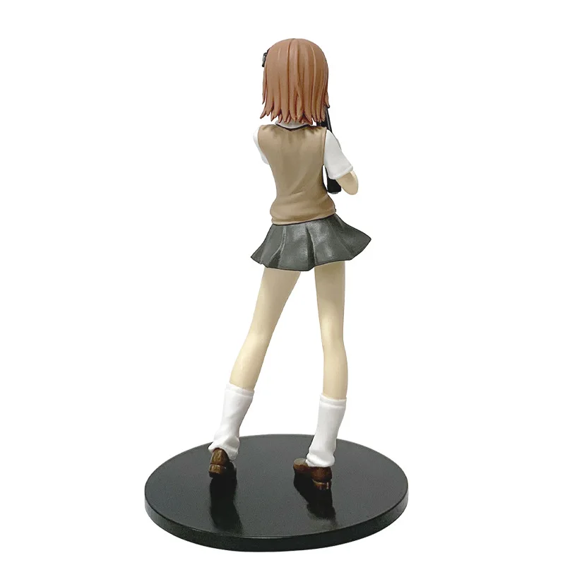 Figurine Misaka Imouto 17 cm, Anime Toaru Kagaku no Railgun, uniforme mignon et cool, modèle de collection, jouet, cadeau, ornements en PVC