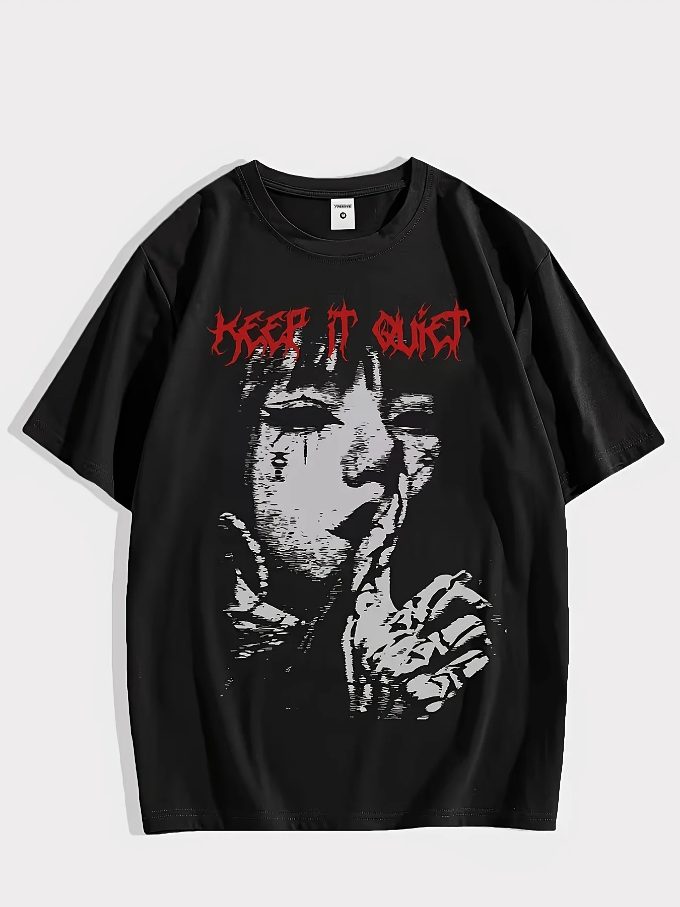 Men'S 100% Cotton Casual Short-Sleeve T-Shirt with a Round Neck, Trendy Design, Versatile for Summer, Featuring Print Patterns.