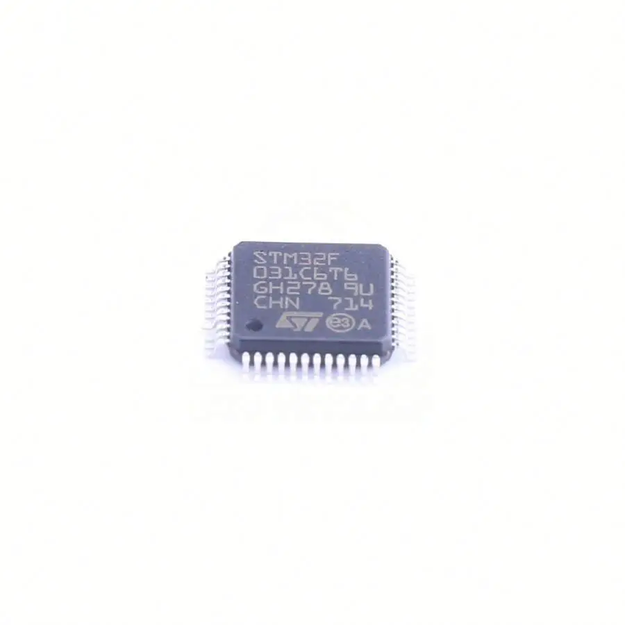 MCU 32-Bit GP STM32F ARM Cortex M0 RISC 32kB Flash 48-Pin LQFP Tray - Trays STM32F031C6T6