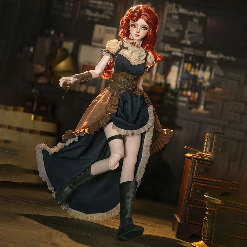 

Кукла Joybjd Genuine Bjd Three-Point Girl Doll Trendy Play Yili Xi'An в стиле ретро-панк, импортная, из полимерной смолы, новинка, подарки