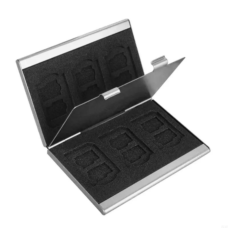 AntiStatic Card Holder Aluminum Elegant Protective Interior For Everyday Use 77JC