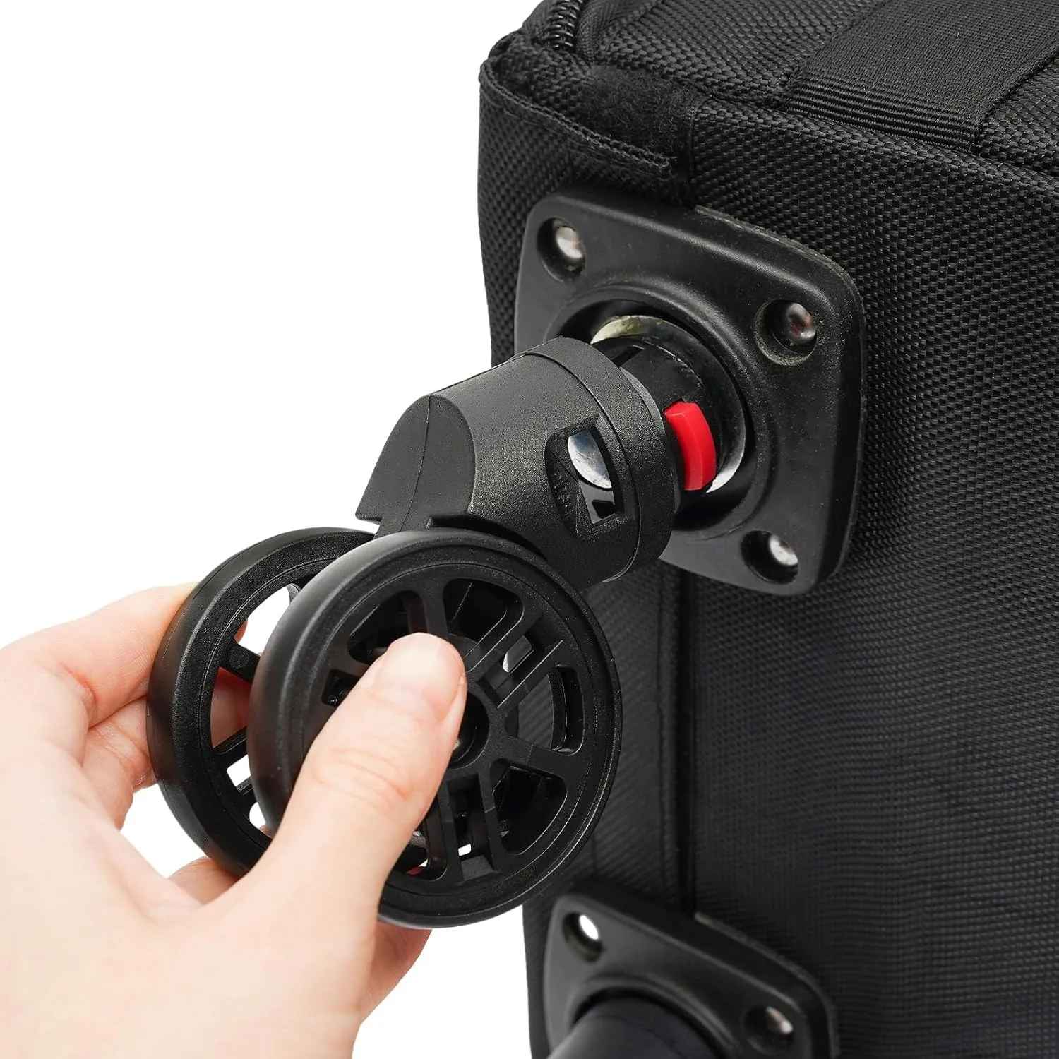 Estojo de maquiagem com rodinhas, puxado à mão, com 8 gavetas removíveis, estojo de maquiagem com rodas universais e fivela de inserção reta