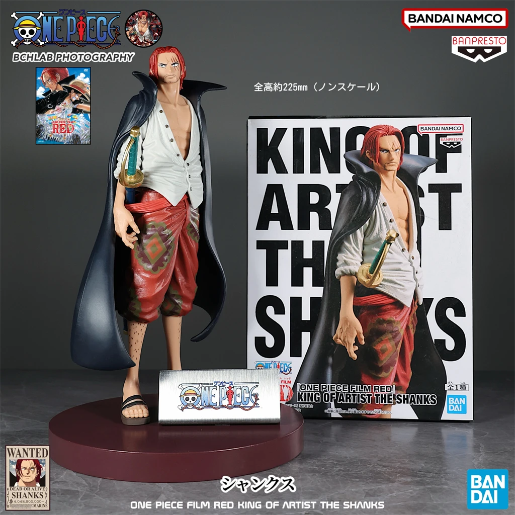 

In Stock Bandai Banpresto One Piece KOA King of Artist Shanks Figure - Yonko Red Hair Pirate Statue Anime Collectible Model Gift