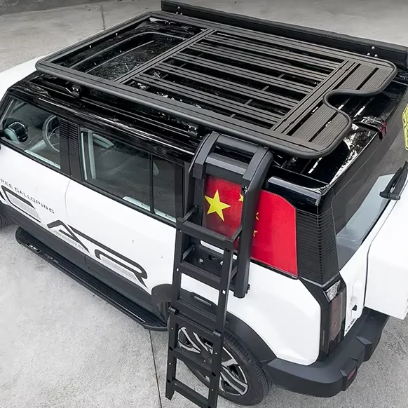 

Внешний модифицированный багажник на крышу, боковая сумка для хранения костюма, складная альпинистская лестница, автомобильные аксессуары для Chery ICar 03, изготовленные на заказ автозапчасти