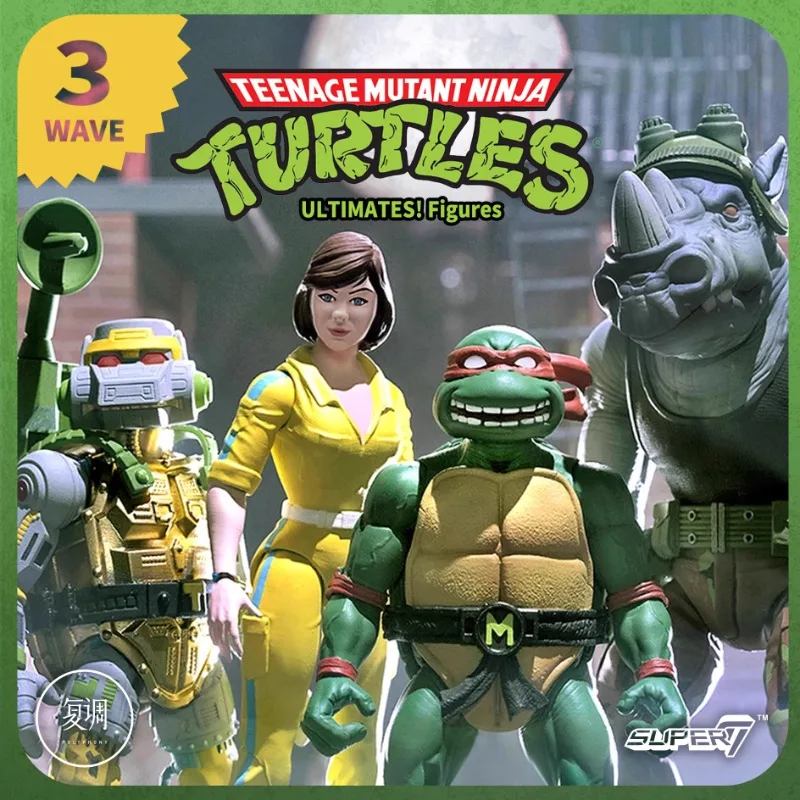 

In Stock Original Super7 Middot April O Neil Metalhead Michelangelo Rocksteady ULTIMATE Wave 3 Action Figure