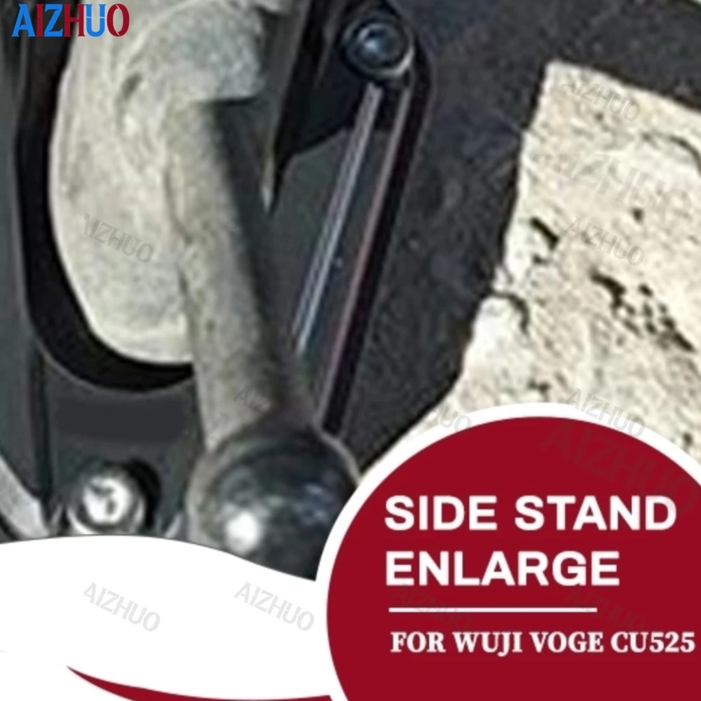 

For VOGE CU525 CU625 CU250 2023-2026 CU 525 625 250 Motorcycle Side Stand Enlarged Plate Kickstand Foot Side Stand Enlarger Pad