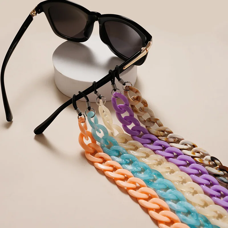 Acrylic Eyeglass Sunglasses Chain Women Anti-lost Mask Holder Rope Glasses Lanyards Cord Neck Strap Eyewear Jewelry Oranments