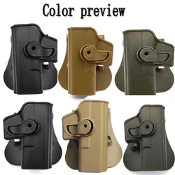 Left/Right Hand Tactical Gun Holster Belt Waist Pistol Holster Double Magazine Bag GL 17 Gen1-4 Hunting Accessories