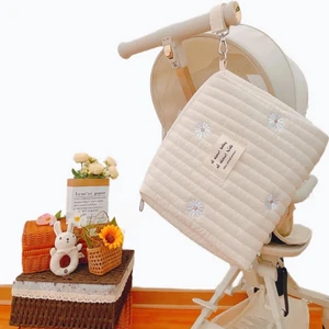 حقيبة أمي مطرزة مطبوعة مع سحاب ، زر واحد ، حقيبة تخزين حفاضات أطفال ، حامل سفر ، لطيف أفضل 6 حقائب سيارة للأطفال مبيعا - رقم 3