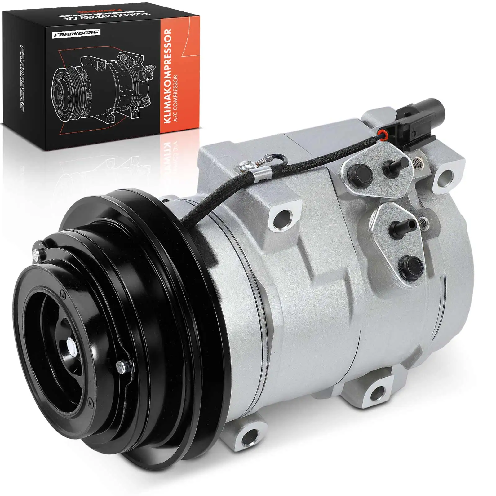 Frankberg 1x klimaatcompressor voor Mitsubishi Pajero II V3 W III V6W V7W Canvas Top 3.2L 2000-2007 4472203653 4472203656 MR500876