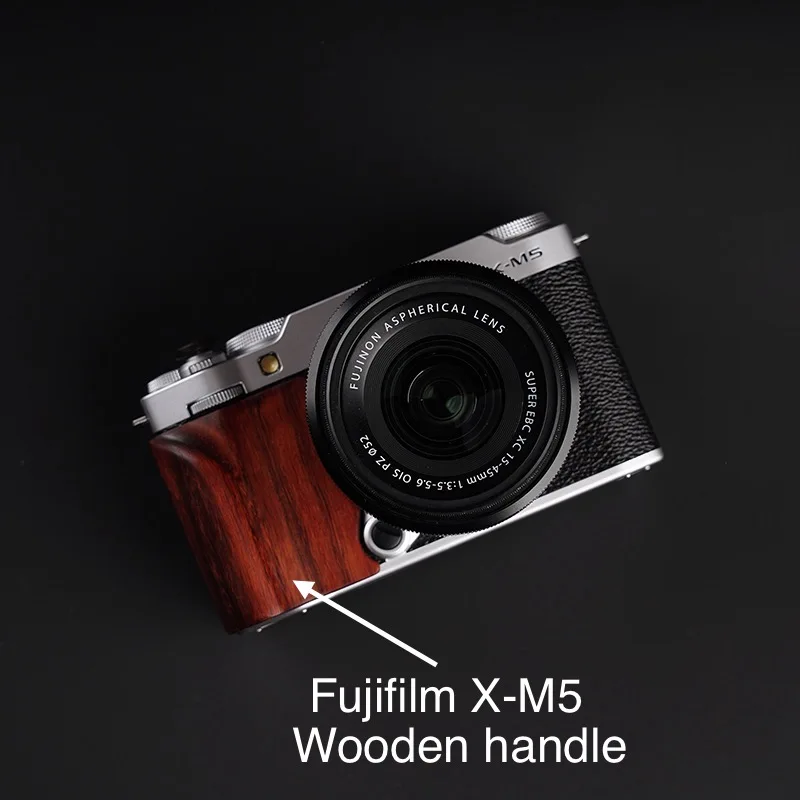 Fujifilm X-M5 Solid Wood Handle Ebony Rosewood Enhances Grip Handle Resistance, Ultra-Light and Portable Design