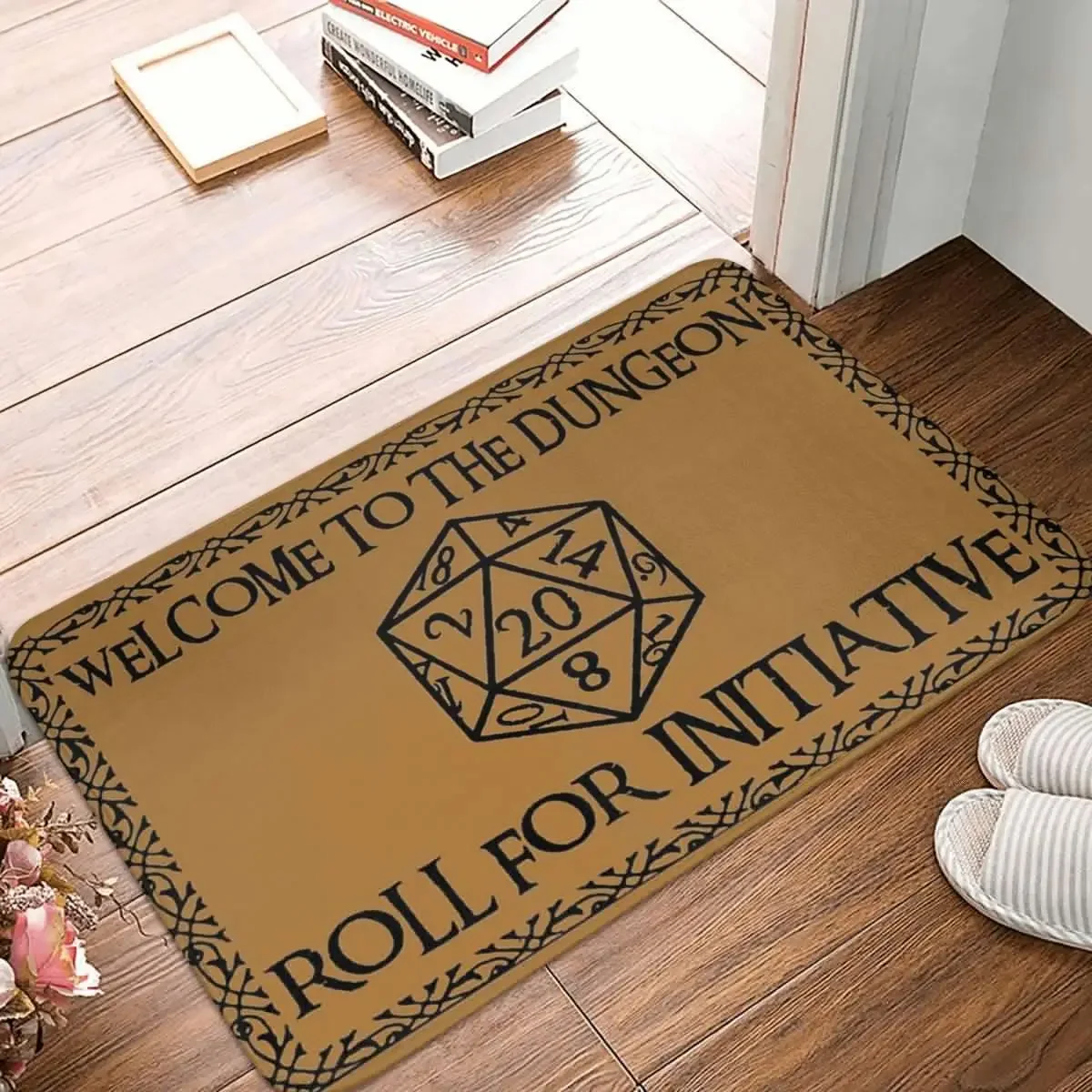 Welcome To The Dungeons Roll for Initiative Home Entrance Doormat Home Decoration Bedroom Floor Mat Balcony Rug Bathroom Mat