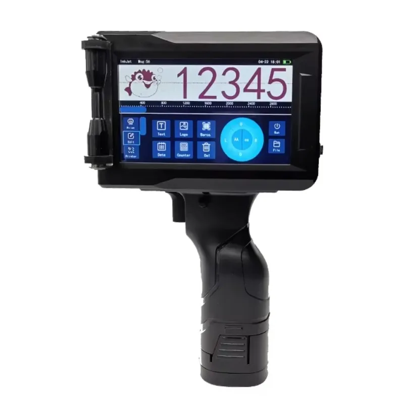 2026 طابعة نافثة للحبر محمولة باليد كبيرة الحجم فريدة من نوعها للكرتون المموج