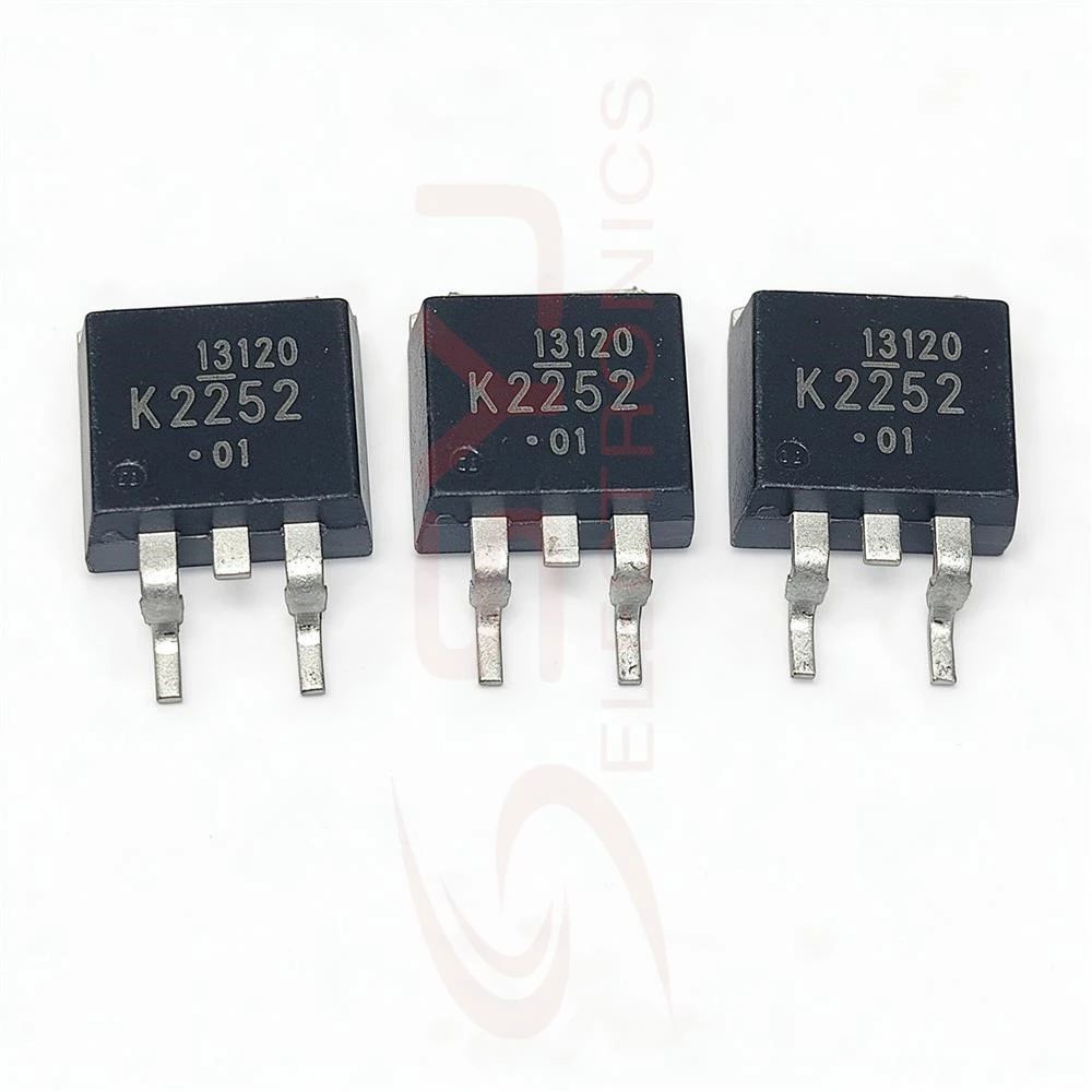 5PCS 2SK2252 K2252 250V 8A IRF644S 250V 14A FQB7N60 7.4A 600V IRFS3607 FS3607 75V 80A SBLB25L30CT 25A 30V F40N10LE TO-263