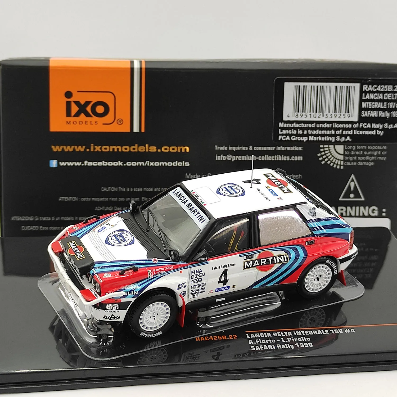 

Литье под давлением IXO масштаб 1:43 Lanciana Rally 1990 Martini 16 В # 4-сплавная модель автомобиля, Коллекционная игрушка, подарок, сувенир, витрина, орнамент