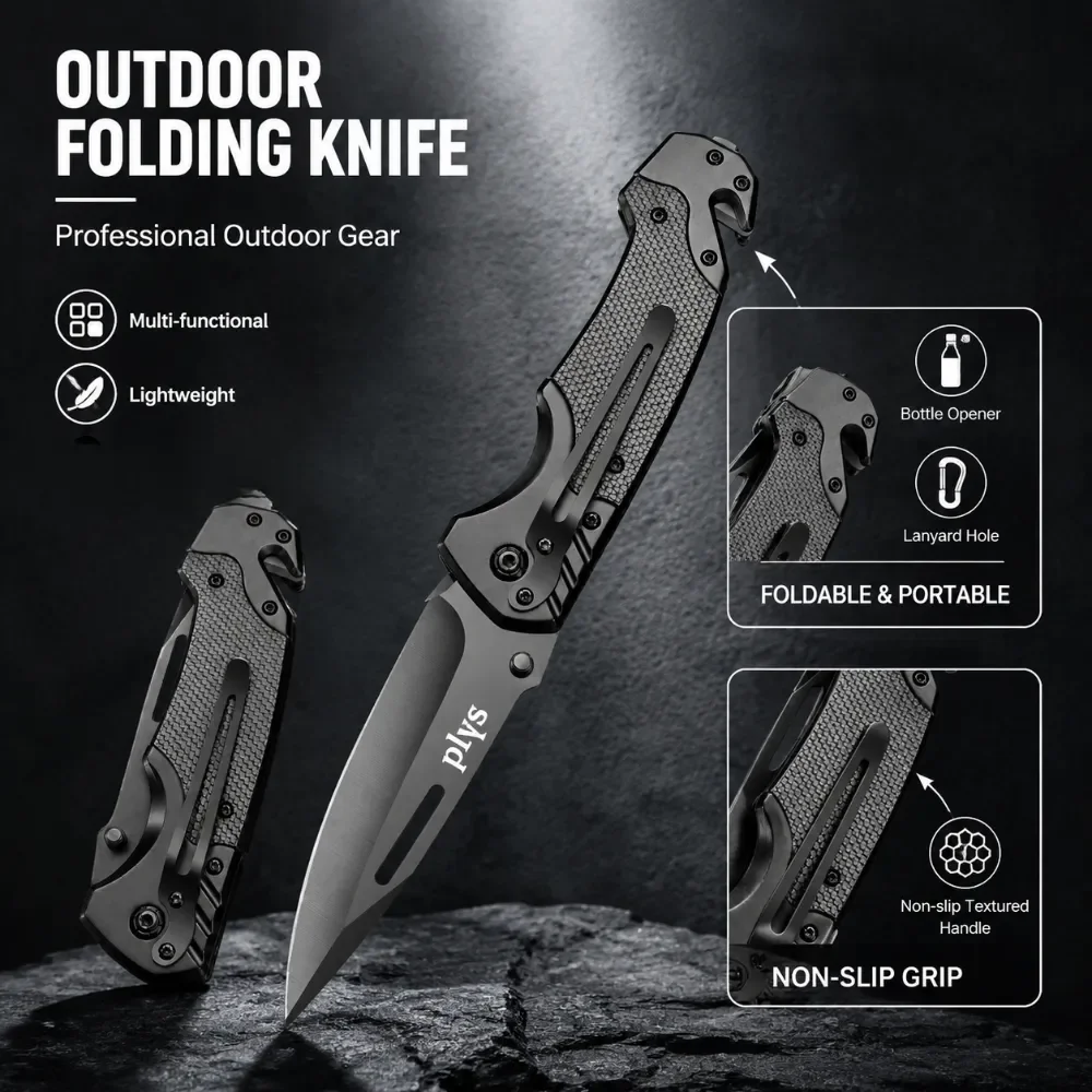 Convenient Sharp Survival Knife Multi functional Folding Knife Outdoor Camping Hiking Wilderness Survival Knife Fishing Knife