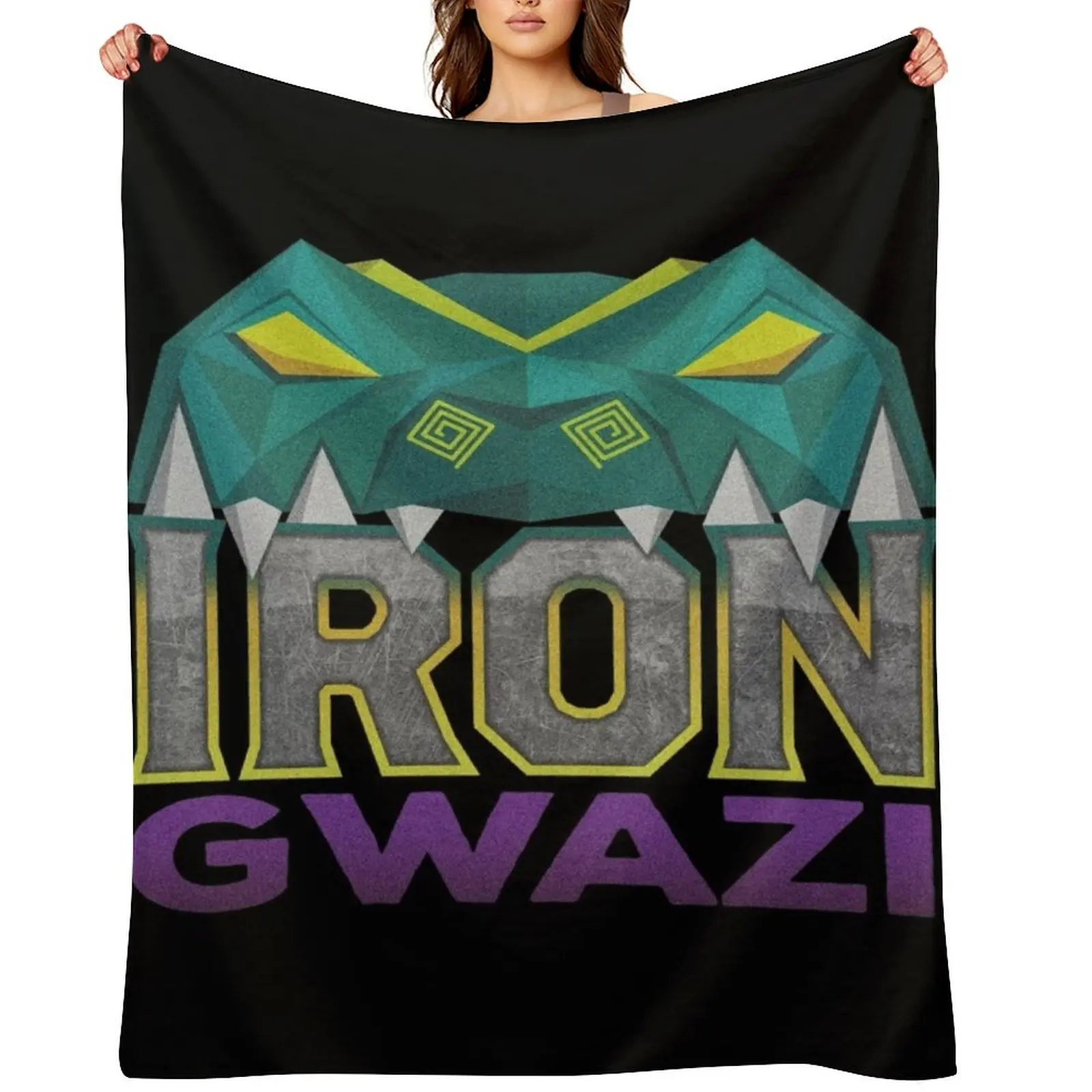 

Iron Gwazi Throw Blanket For Sofa Thin Winter beds cosplay anime bed plaid Blankets
