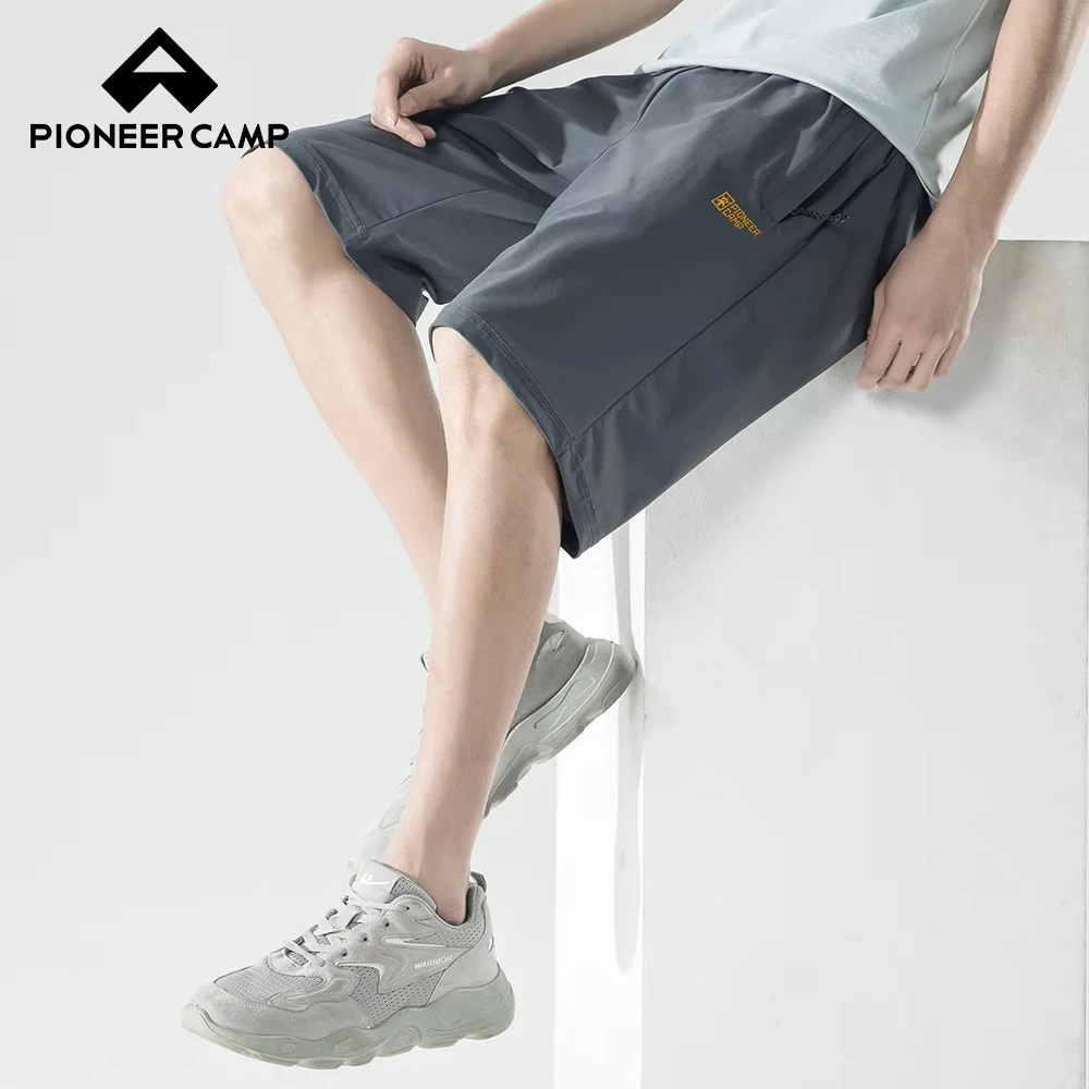 

Pioneer camp summer men's light fast drying sports shorts zipper pocket straight five pants basketball fitness ADK18230123H