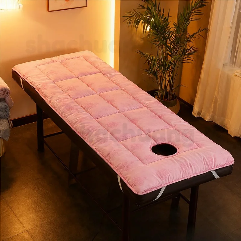 Verdickte Schönheitssalon-Matratze, rutschfeste Massagetischunterlage mit Gesichtsloch, wasserdichte Abdeckung in Krankenhausqualität für den professionellen SPA-Nutz – Detail 16