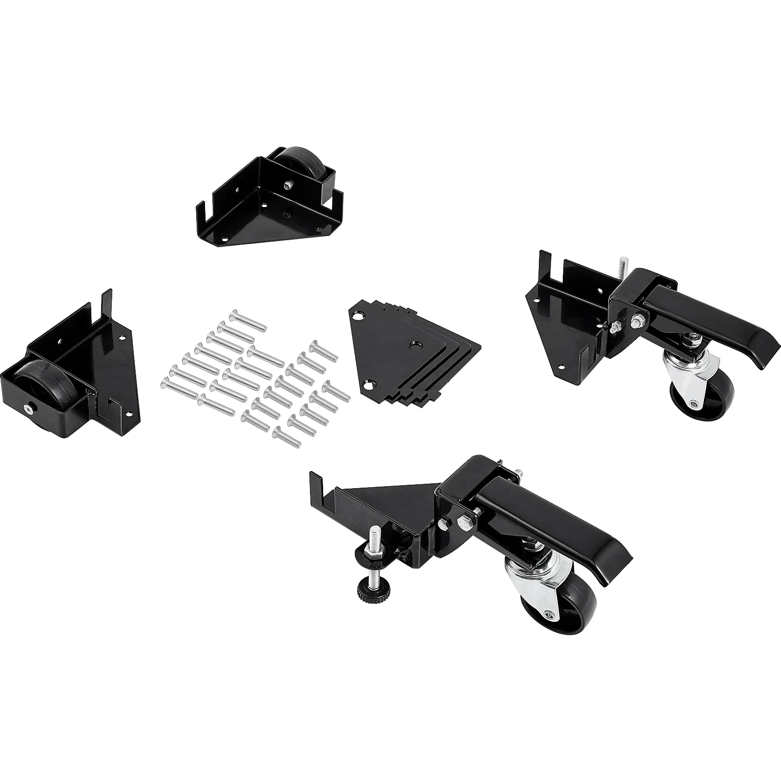 

SucceBuy Mobile Base Heavy Duty Universal Mobile Base Stand Swivel Wheels for Woodworking Equipment Bandsaw Power Tools Machines