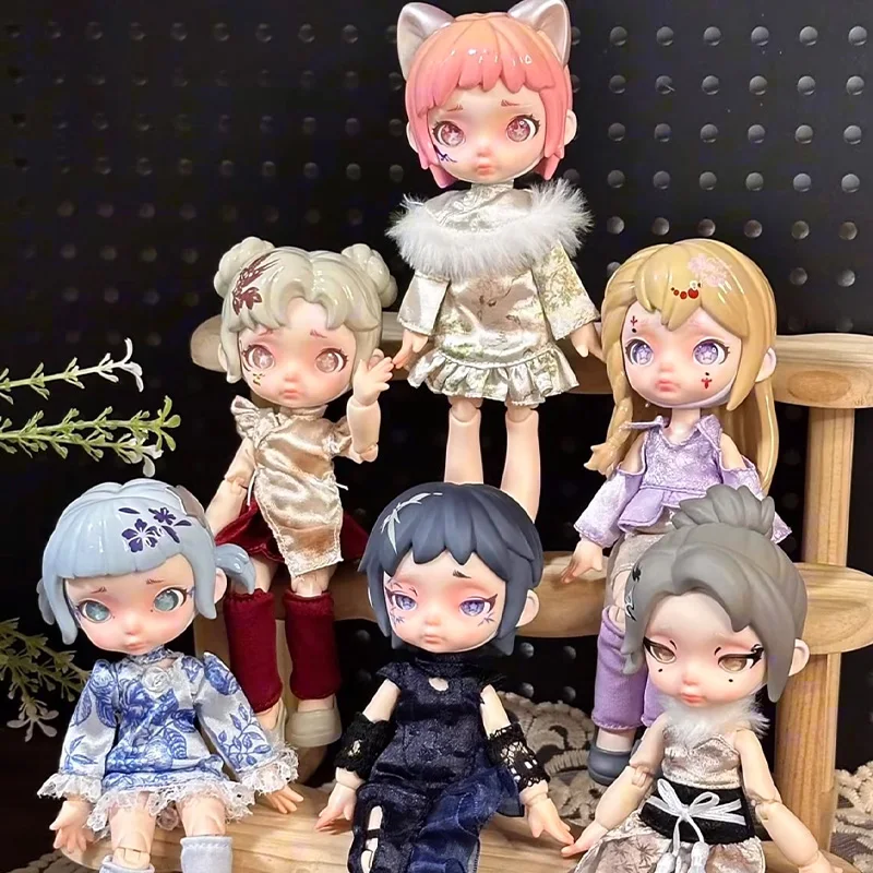 

Коллекционная фигурка Laura Floating Light Brocade Color Series Blind Box, подвижная, Mjd12, разборная, модная игрушка, подарок на день рождения