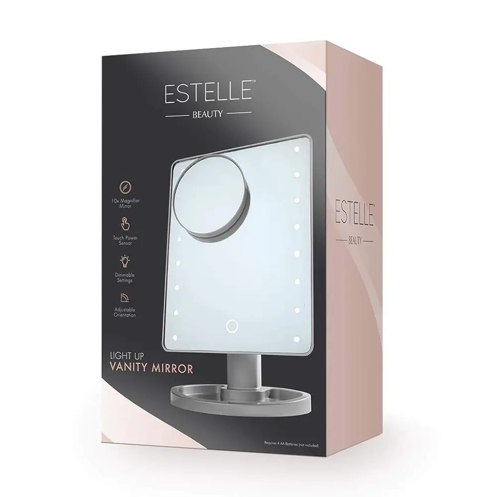 

Makeup Mirror - 16 Bright Leds (Metallic Gray)