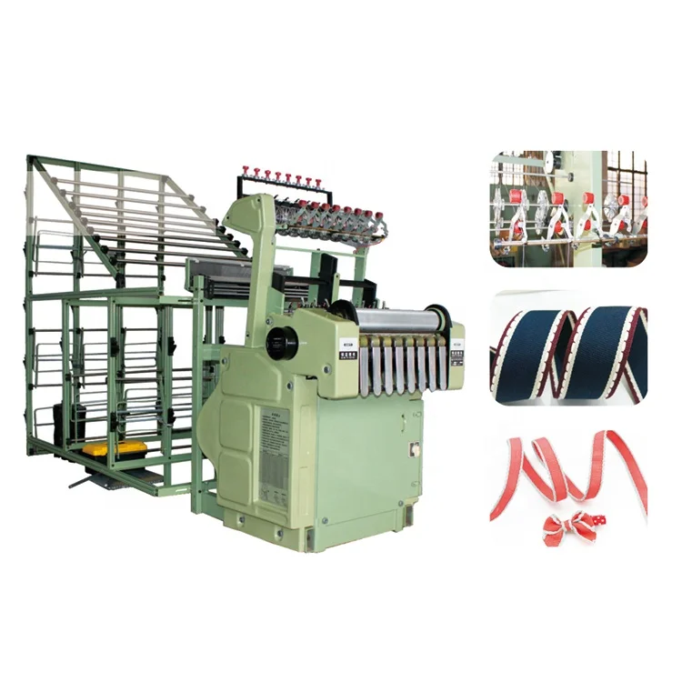 GINYI Narrow Fabric Zipper Tape Needle loom Zipper Belt Tape Making Needle Loom Tape Ribbon Machine