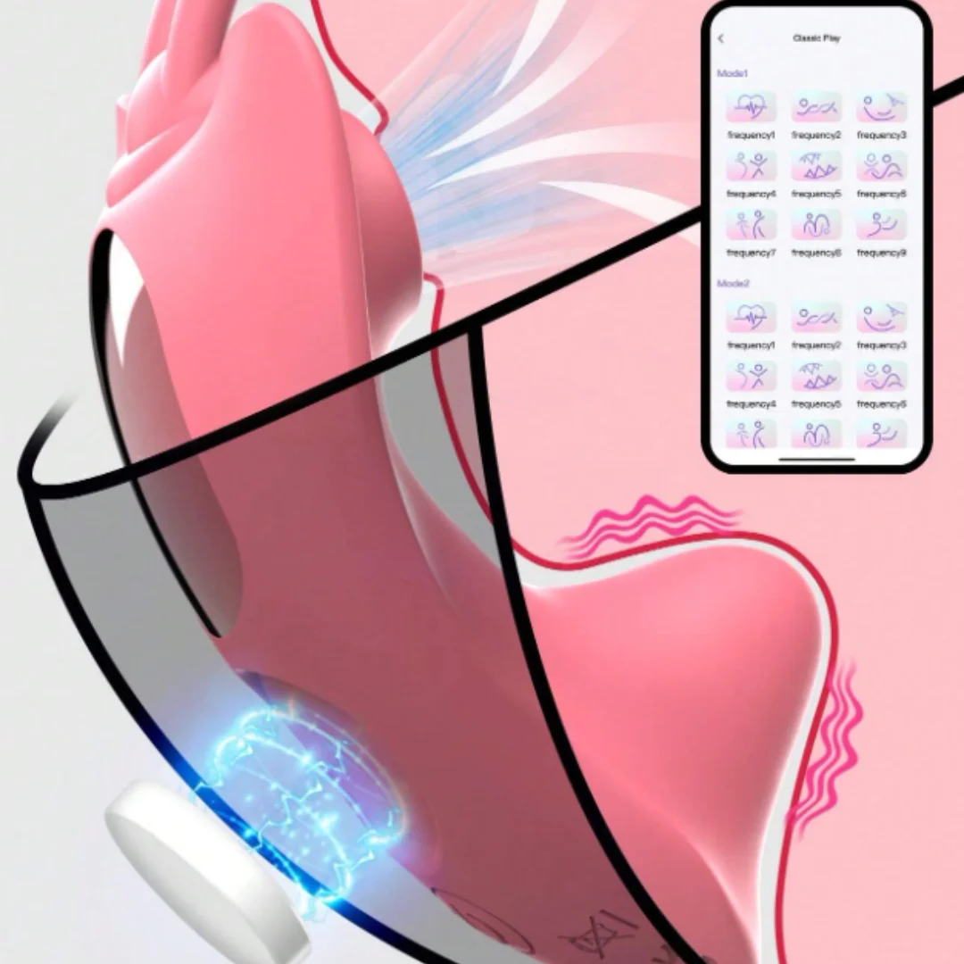 فراشة صغيرة هزاز اللباس الداخلي يمكن ارتداؤها البظر محفز الجنس لعب APP التحكم عن بعد الهزاز الإناث الاستمناء ألعاب جنسية