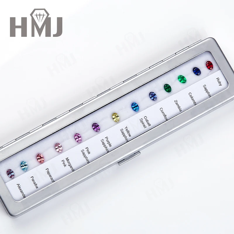 

Diamond Tools Color Reference 13 Colors Oval 5*7mm 1CT Jewelry Making Lab Grown Ruby Sapphire Emerald Paraiba Spinel Color Chart