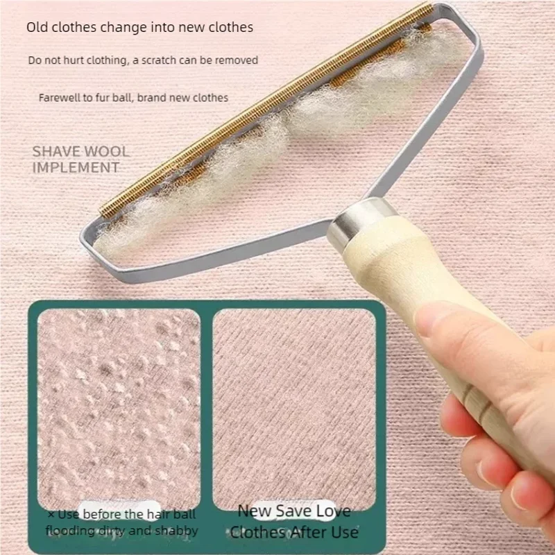 

Clothes Friendly Double Sided Lint Remover Manual Fuzz Shaver For Woolen Coat Cashmere Fabric Lint Ball Fluff Hair Remover