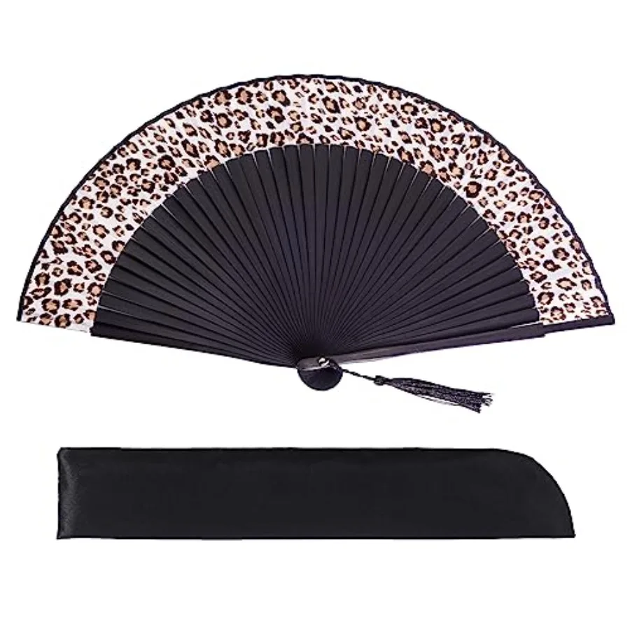 Elegant Bamboo Silk Folding Handheld Fan